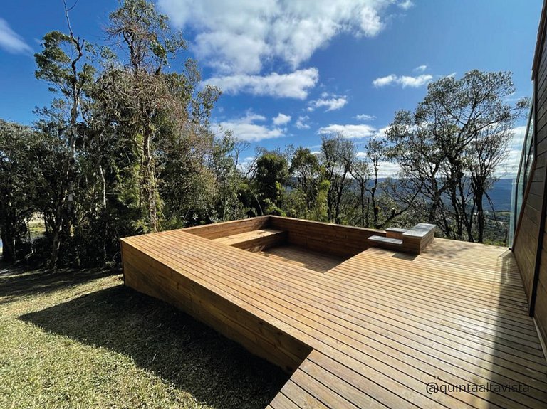 Cabana Texas com jacuzzi e pôr do sol