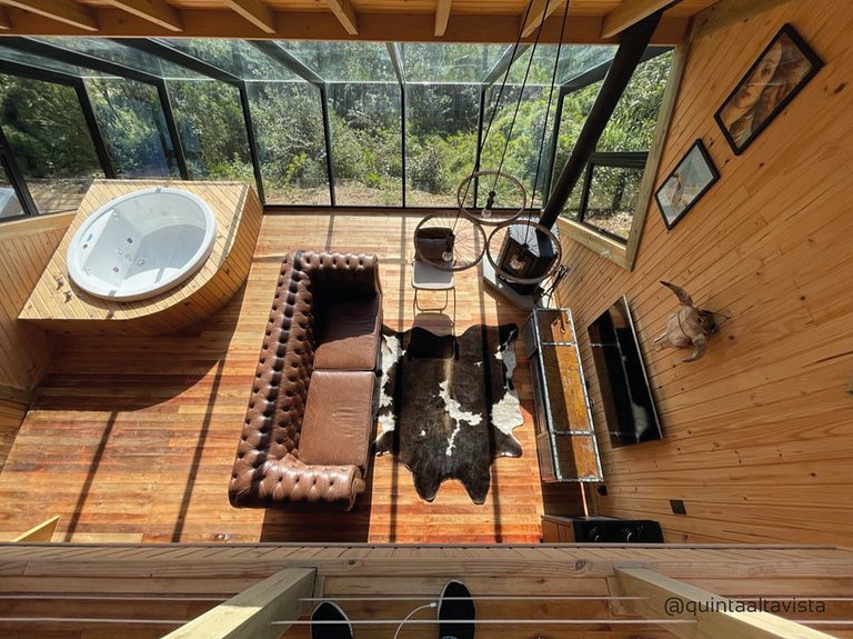 Cabana Texas com jacuzzi e pôr do sol
