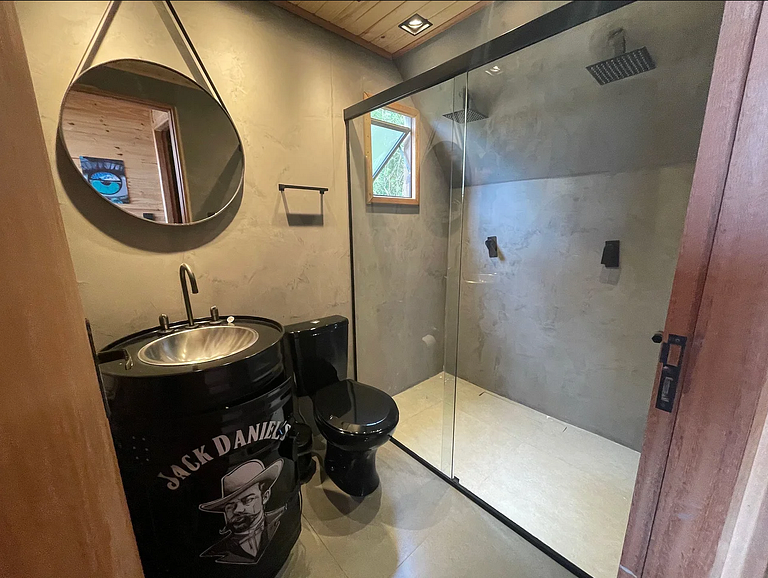 Cabana Texas com jacuzzi e pôr do sol