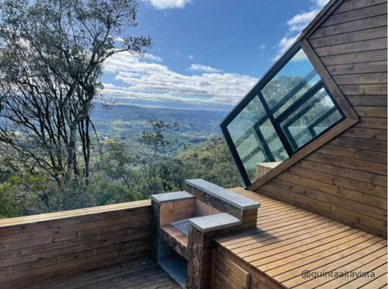 Cabana Texas com jacuzzi e pôr do sol