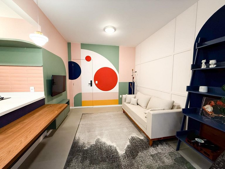 Incrível Loft no Centro de Floripa - com Banheira e Garagem